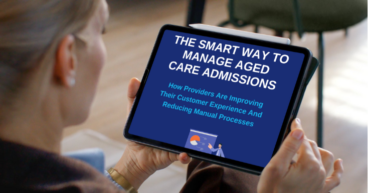 ebook mock-up The Smart Way to Manager Aged Care Admissions